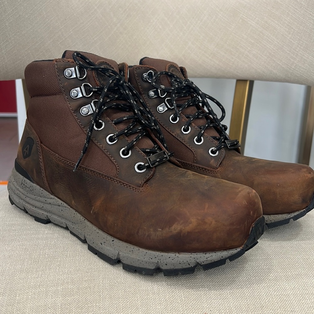 Rocky Rugged At 5” Comp Toe Brown Boot Size 8.5 D